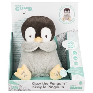 Gund ตุ๊กตาผ้าเพนกวินมีเสียง Baby Animated Kissy The Penguin