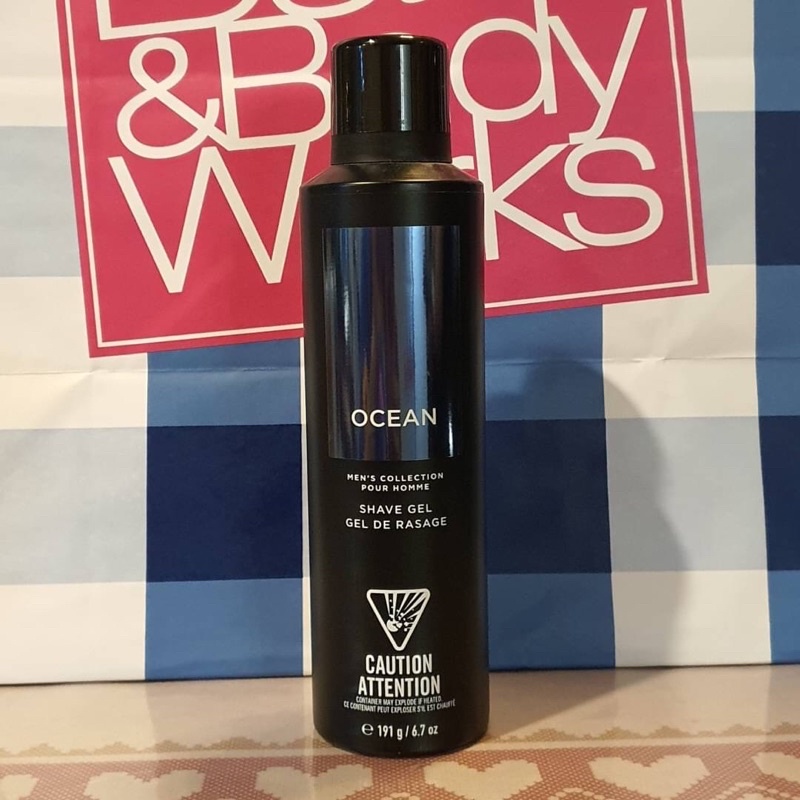 Bath & Body Works Men's Collection shave gel gel de rasage Ocean 191g. ของแท้