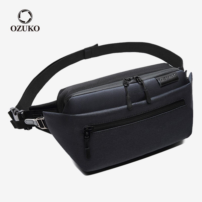 Ozuko กระเป๋าคาดอก คาดเอว กันน้ํา เหมาะกับการวิ่ง เล่นกีฬากลางแจ้ง สําหรับผู้ชาย
