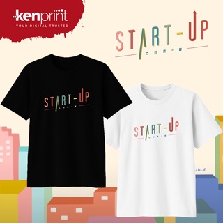 T-shirt  เสื้อยืด พิมพ์ลาย Start UP | ละคร K | ดรากอร์ | สไตล์เกาหลี | ผ้าฝ้ายพรีเมี่ยมยุค 30 - เด็กทารกวัยรุ่นและผู้ใหญ