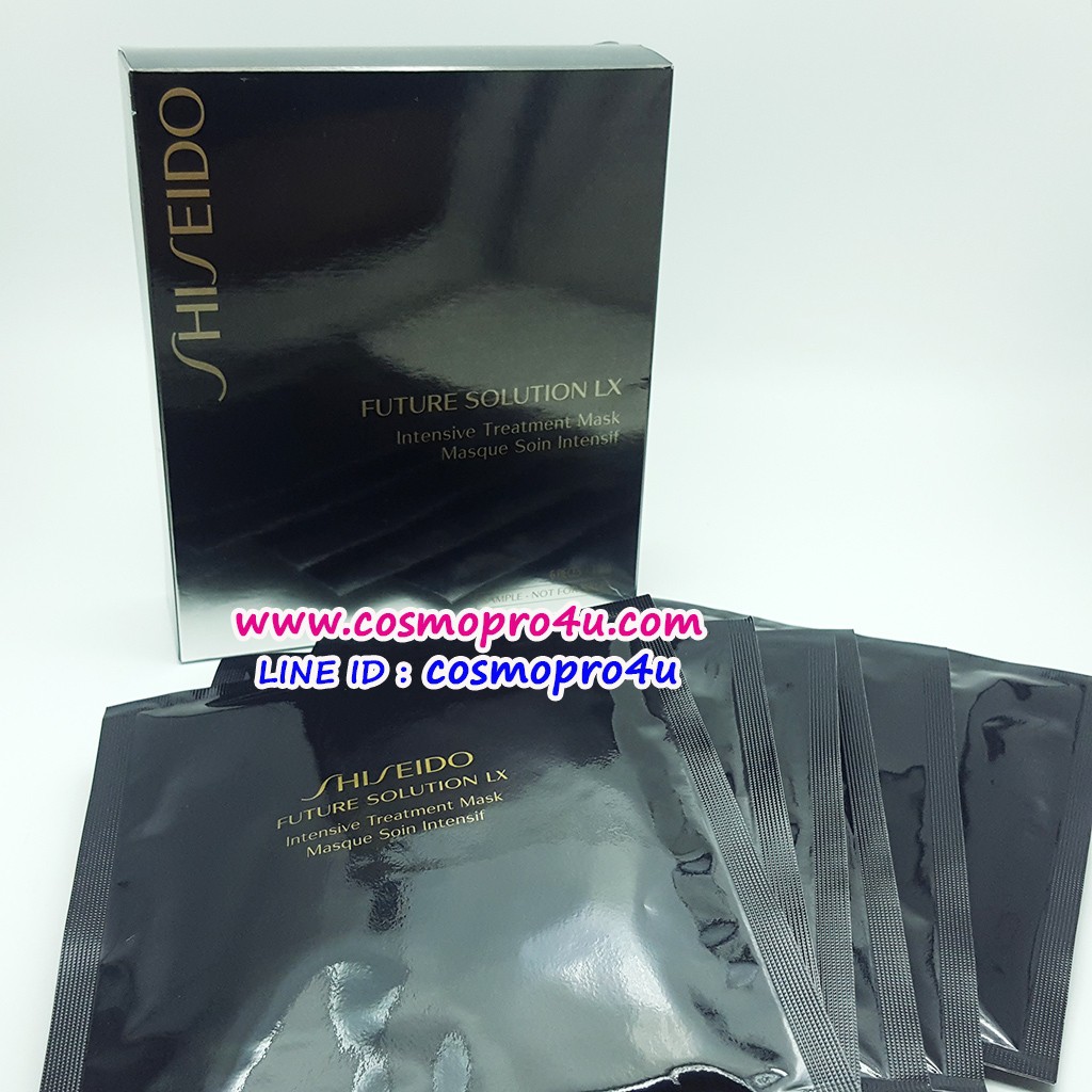 แผ่นมาส์กหน้า ชิเซโด้ SHISEIDO Future Solution LX Intensive Treatment Mask 3D ซองดำ แผ่นมาส์คแยกชิ้น