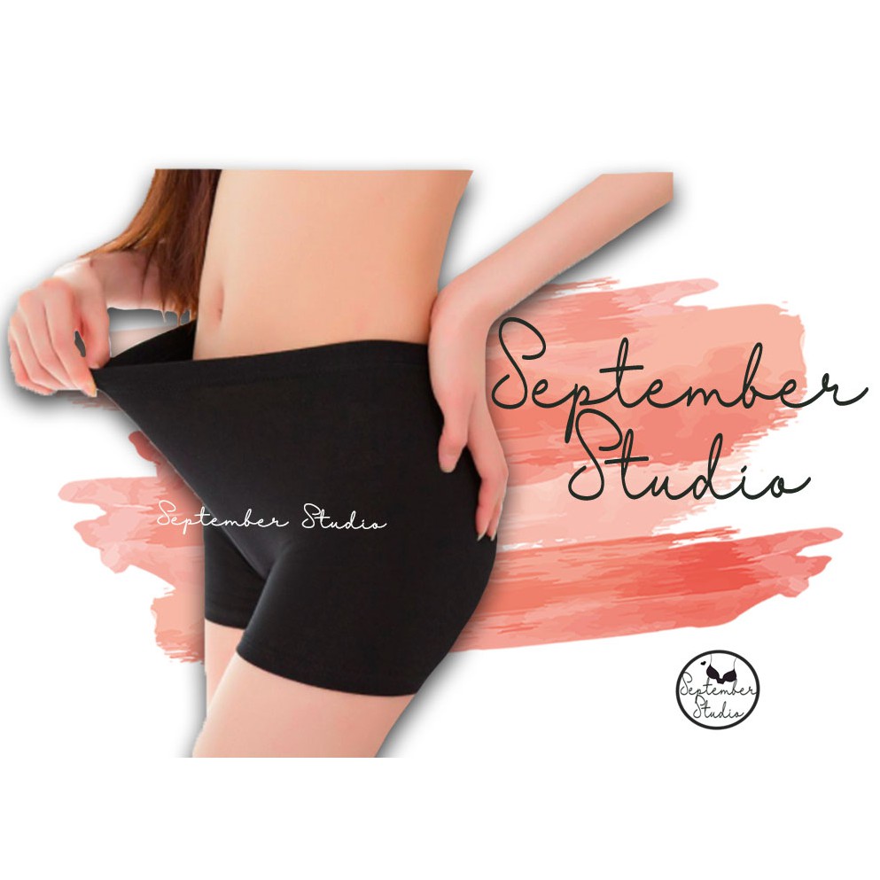 กางเกงซับในสีดำ มีทั้งขายาว ขาสั้น เนื้อผ้าเกรดดีไม่บาง นุ่ม มี 2 แบบ 5 ไซส์ มีไซส์ใหญ่ - รูปที่ 4