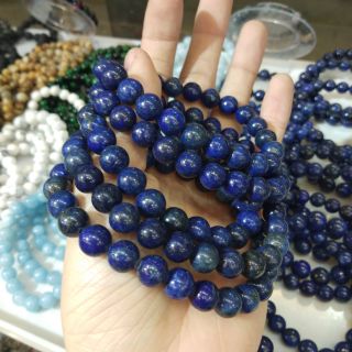 Lapis lazuli 8mm หินแห่งความสำเร็จ สร้อยข้อมือหินนำโชคหิน ผ่านการสอบ