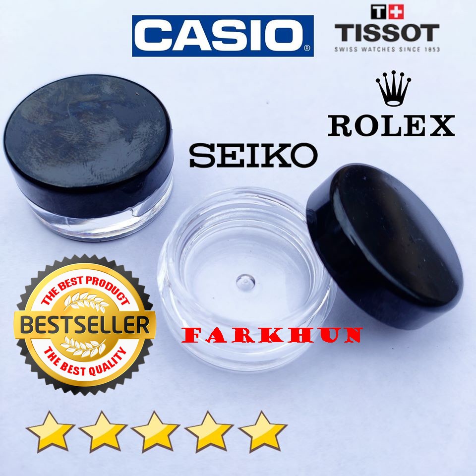 ORIGINAL SILICONE WATCH LIQUID SEAL กันน้ําน้ํา RESISTANT GREASE SILICONE สีดําหมวก