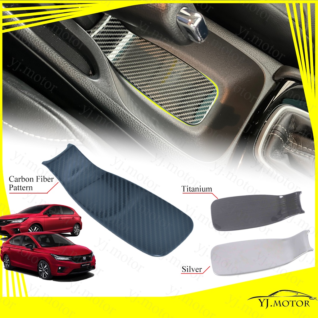 สําหรับปี 2020 - 2024 Honda City GN / Hatchback Central Console Handbrake Plate Handbrake Bottom Panel Cover Trim