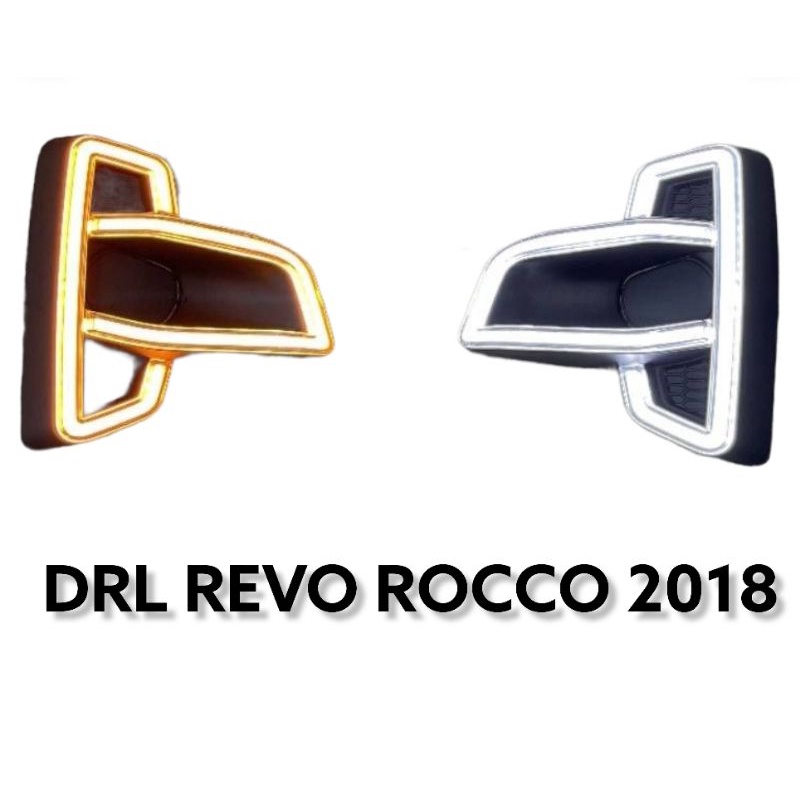 ไฟเดไลท์​ REV0 ROCCO​ 2018​ 2019​ ฝาครอบไฟตัดหมอกเดไลท์​ revo​ มีไฟเลี้ยว DRL​ ​REVO​ ROCCO​ 2018​ ​