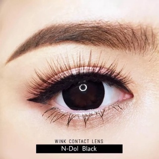 สีดำ (ค่าสายตา -0.75 ถึง -5.50) N-DOL Black (Dia 14.5)