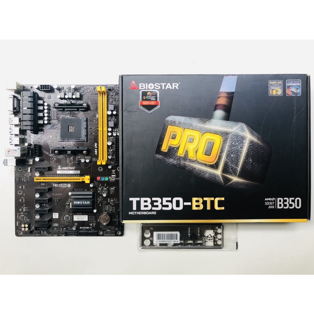 AM4 BIOSTAR TB350-BTC For Mining ใส่การ์ดจอได้ 6ใบ มีประกัน พร้อมส่ง