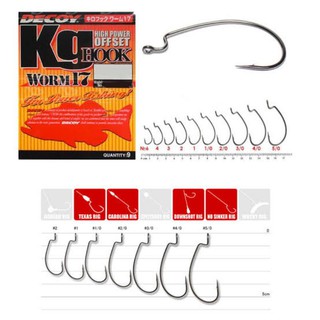 DECOY Kg Hook Worm 17 #2/0 For Power Fishing