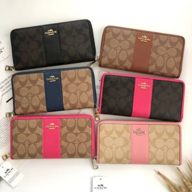กระเป๋าสตางค์ใบยาว Coach งานแท้ส่งตรงจาก outlet ต่างประเทศ