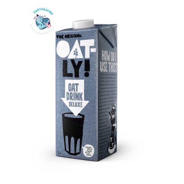 Oatly Oat Milk Deluxe 1L นมข้าวโอ๊ต รสชาติเข้มข้น Plant based milk