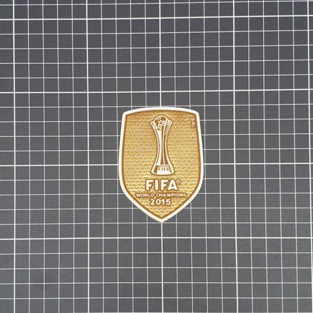 อาร์มกำมะหยี่ อาร์มแชมป์สโมสรโลก fifa 2015 BARCELONA