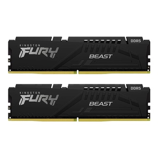 RAM 16GB (8GBx2) 5600 KINGSTON FURY BEAST DDR5 (BLACK) (KF556C40BBK2-16) (หน่วยความจำ)