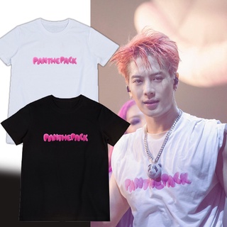 เสื้อยืดผ้าฝ้าย พร้อมส่ง เสื้อยืด PANTHEPACK  Team wang  JACKSON WANG  เสื้อยืดทีมหวัง   เสื้อยืดชายหญิง เสื้อยืดผ้า Cot