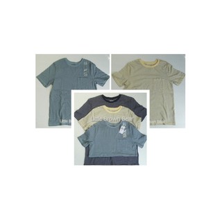 เสื้อผ้าเด็ก เสื้อยืด Gap Kids สีพื้นลายสลับเส้นขวางสีขาว เนื้อผ้าคอตตอน100% เนื้อนิ่มใส่สบาย