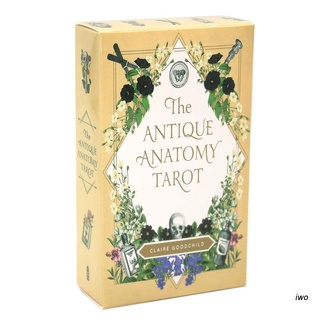 Iwo การ์ดอังกฤษ The The Anatomy Tarot 78-Card ภาษาอังกฤษสําหรับทําการ์ด