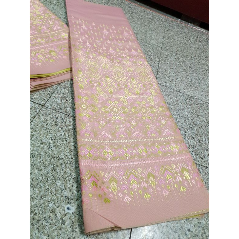 [ M Thai silk ] ผ้าไหมเทียมแพรวา สีโทนพลาสเทล