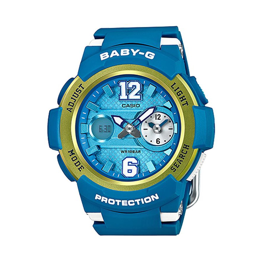 Casio Baby-G นาฬิกาข้อมือผู้หญิง สายเรซิ่น รุ่น BGA-210-2B - สีฟ้า