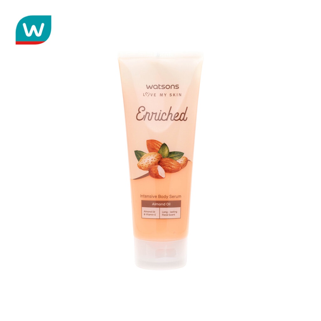 WATSONS วัตสันเอนริชอัลมอนด์ออยล์มอยซ์เจอไรซิ่งบอดี้โลชั่น 400มล.