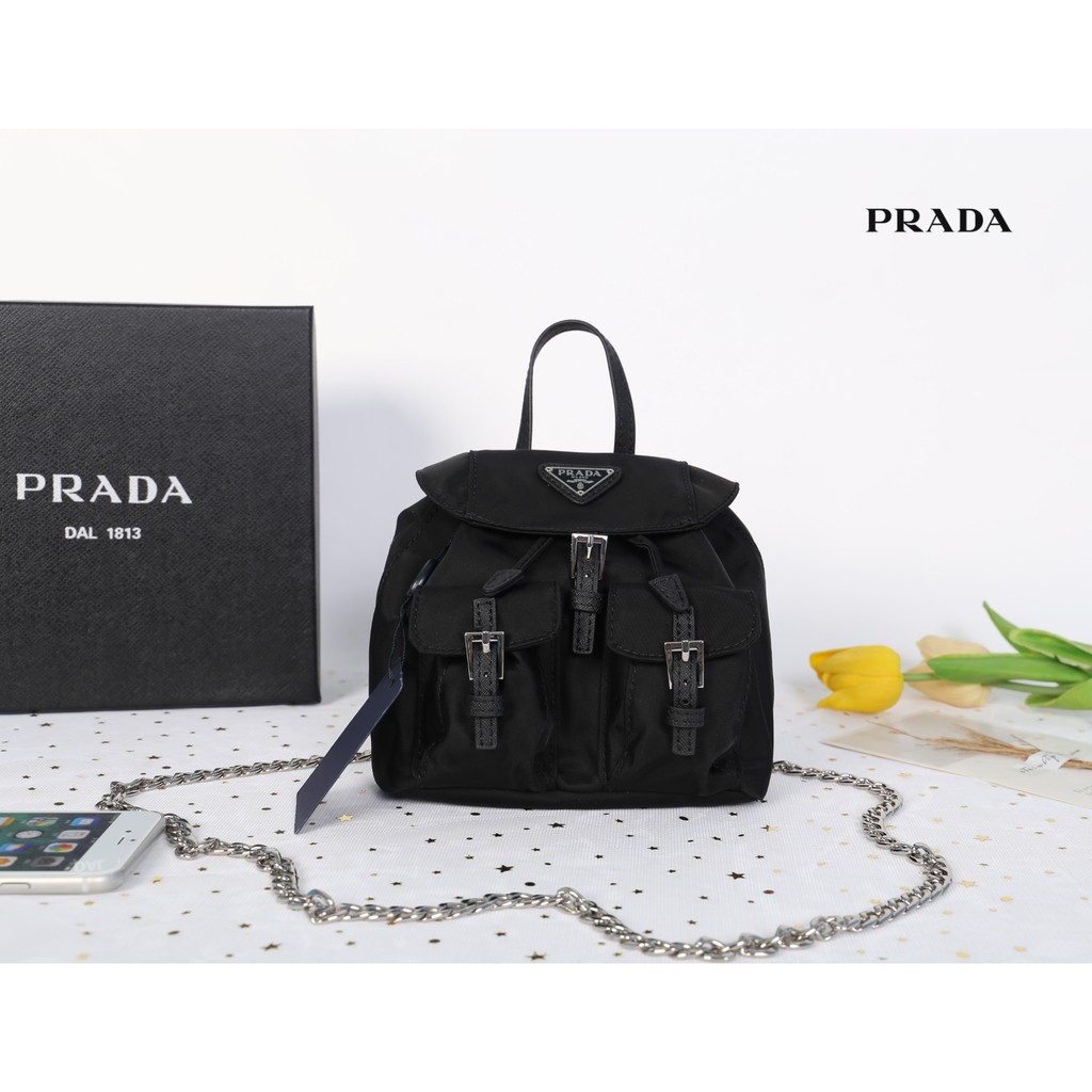 Prada crossbody mini backpack