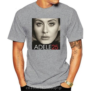 HOT SALINGเสื้อยืดผ้าฝ้ายขายดี เสื้อยืดคอกลม พิมพ์ลายอัลบั้ม Hello Adele 25 สไตล์ฮิปฮอป ฮาราจูกุ ยุโรป อเมริกา คลาสิก เห