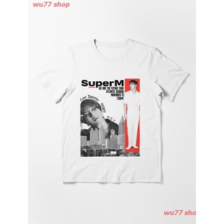 2022 SuperM Taemin Essential T-Shirt วงไอดอลเกาหลีเสื้อยืดพิมพ์ลาย คอกลม แฟชั่น ของขวัญคู่รัก เสื้อยืดผู้ชายและผู้หญิง