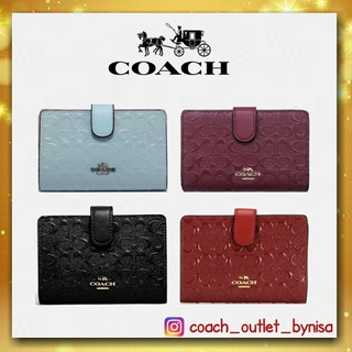 COACH MEDIUM CORNER ZIP WALLET ((25937))