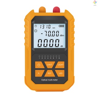 เครื่องทดสอบสายไฟออปติคอล 70 ~ + 3dBm พร้อมสายไฟดิจิตอล 7 Optical Power Meter