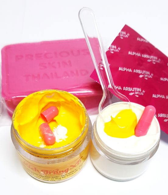 Set Brightening Ginseng Arbutin/ Arbutin Capsule