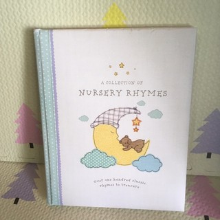 A Collection of Nursery Rhymes  หนังสือเพลงกล่อมเด็กปกนวม สีขาว มือสอง-cb2