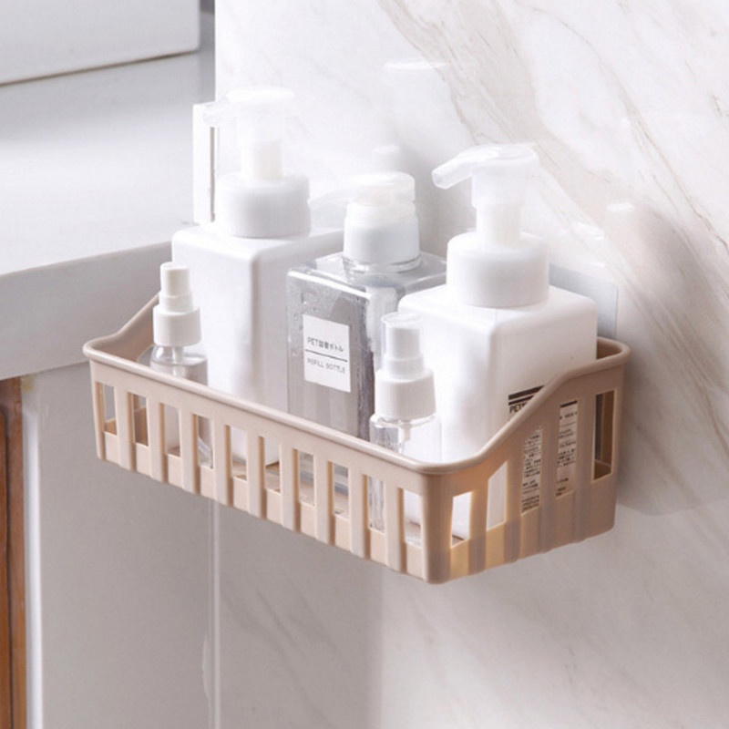 1 ชิ้น ห้องน้ํา มุม ชั้นเก็บของ ฟรีเจาะ ติดผนัง บ้าน ห้องครัว ห้องน้ํา จัดเก็บ อุปกรณ์จัดระเบียบ - รูปที่ 3