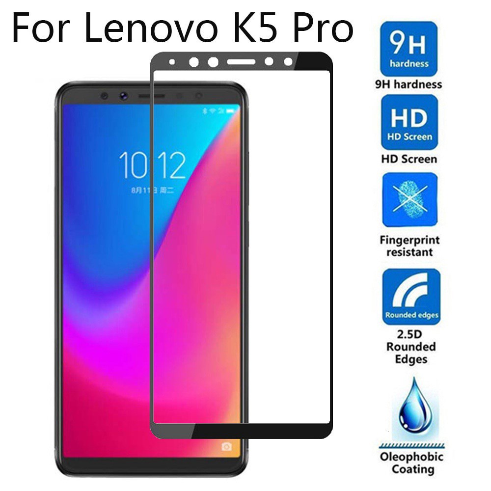 2 pcs 9H กระจกนิรภัยสําหรับ Lenovo K5 Pro ป้องกันหน้าจอสําหรับ Lenovo K5pro L38041 Global Version ฟิ