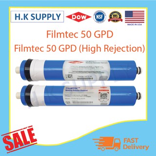 Filmtec ไส้กรองน้ำ USA ไส้กรองเมมเบรน RO เมมเบรน Membrane 50 GPD เครื่องกรองน้ำ ตู้น้ำหยอดเหรียญ แบบเลือก 50HR