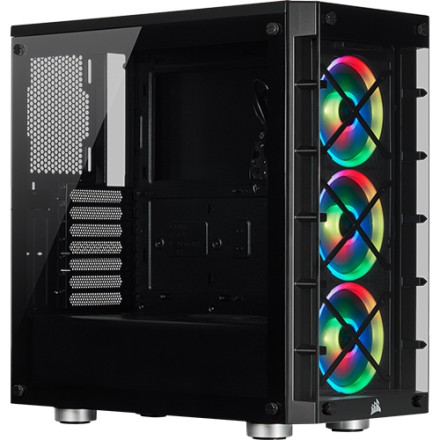 Corsair iCUE 465X RGB Mid-Tower Smart Case fits ATX with Tempered glass Black