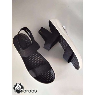 CROCS LiteRide Sandal หิ้วoutlet ถูกที่สุด รองเท้าแตะคุณผู้หญิง นิ่มสบาย สวมใส่ง่ายได้ทุกโอกาส