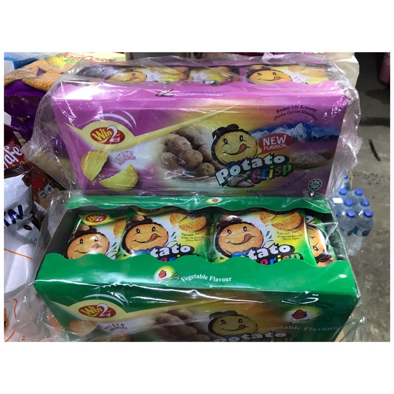 POTATO Win2  ปังแลบลิ้นรสผัก มี 30 ซองใน อร่อยมัน