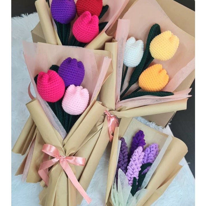 Crochet Flowers Bouquet