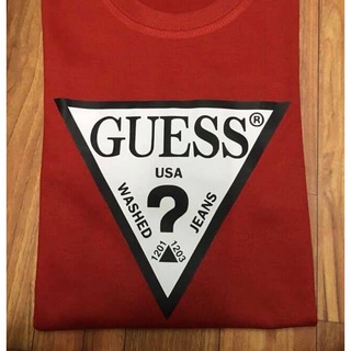 เสื้อโอเวอร์ไซ เสื้อครอปสายฝอ ชุดเซ็ต 2 ชิ้น - GUESS คุณภาพสูงทําเสื้อยืด Unisex COD เสื้อตราหานคู่