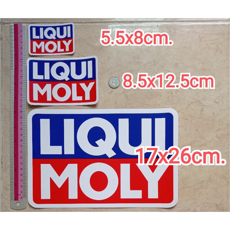 สติ๊กเกอร์แต่งรถ LIQUI MOLY มี4ขนาดให้เลือก ลิควิด โมลี