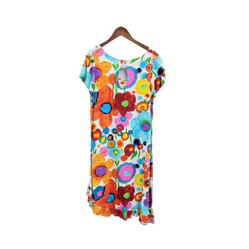 VTG JAMS WORLD MUTICOLOR PRINTED DRESSSZ