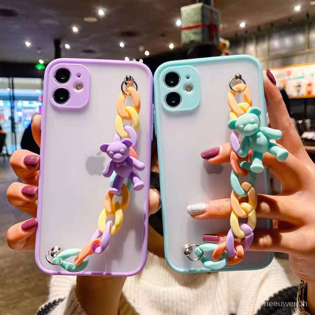 เคสโทรศัพท์มือถือลายการ์ตูนหมีสําหรับ Oppo A53 A15 A11K A9 A 5 A8 A31 A33 A52 A5S A7 A12 A7X A 5 A3S A91 A12E A72 F11 F9Pro Realme C1 #8
