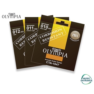 Olympia CTA Series สายกีต้าร์โปร่ง Olympia Coated Acoustic 80/20 Bronze เบอร์ 10 11 12 สายกีตาร์รุ่น CTA1