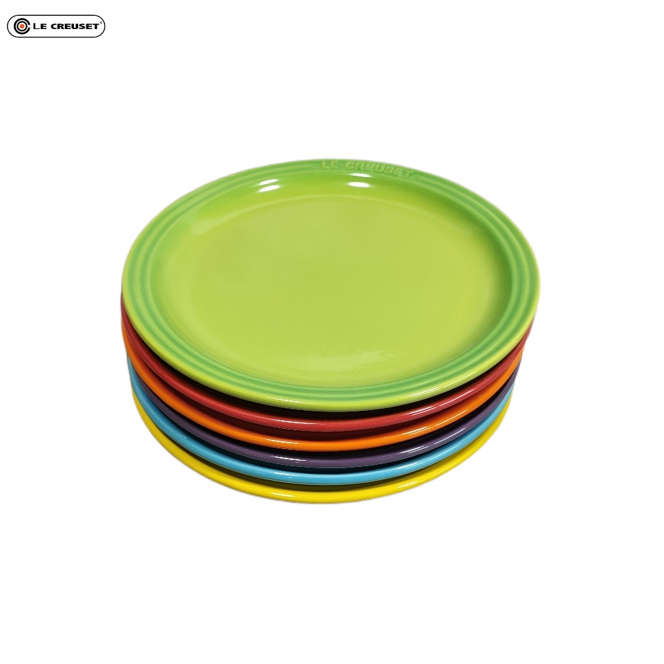 LE CREUSET สโตนแวร์พอร์ซเลนจานกลมซอส 23/18 ซม.จานผัก Home Set