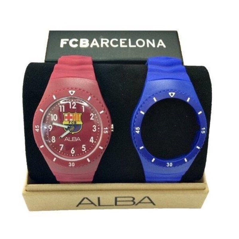 ALBA Japan  " BARCELONA FC" รุ่น ARX001X1 นาฬิกาสายยาง แถมกรอบสี2สี