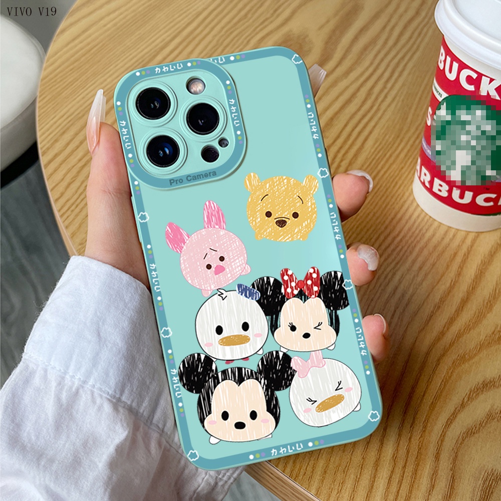 VIVO V19 V17 V15 V11 V11i V9 V5 V5S Lite Pro เคสวีโว่ สำหรับ Case lovers Mouse เคสโทรศัพท์ Angel Eyes