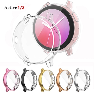 เคสซิลิโคน ป้องกันหน้าจอ อุปกรณ์เสริม สําหรับ Samsung galaxy watch active 2 active 1