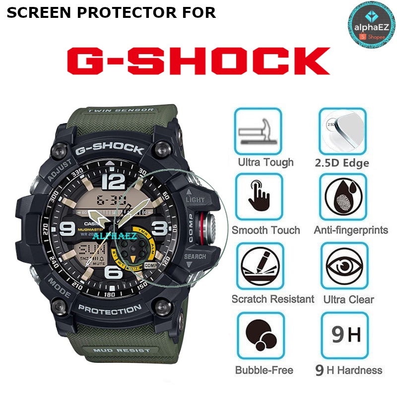 Casio G-Shock GG-1000-1A3 Mud-Master Series 9H ฟิล์มกระจกนิรภัยกันรอยหน้าจอนาฬิกา GG-1000 GG1000