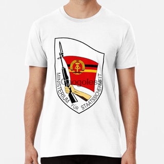 เสื้อยืดลําลอง แขนสั้น พิมพ์ลาย Stasi Ministry State Security Gdr Ddr East Germany Breathble สไตล์สปอร์ต สําหรับผู้ชาย