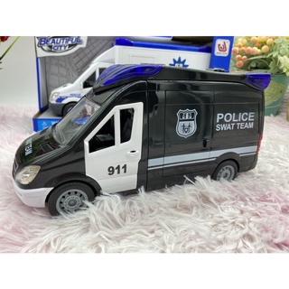 🌈ของเล่นเด็ก รถตำรวจเด็กเล่น รถเด็กเล่น Police car รถตำรวจเด็ก ตำรวจสีดำ รถตำรวจมีไฟมีเสียง ของเล่นเสริมพัฒนาการ