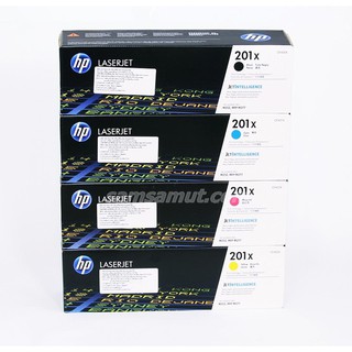 HP เบอร์ 201X รหัสหมึก CF400X,CF401X,CF402X,CF403X หมึกเครื่องปริ้นเตอร์ M252n,M252dw,M277n,M277dw